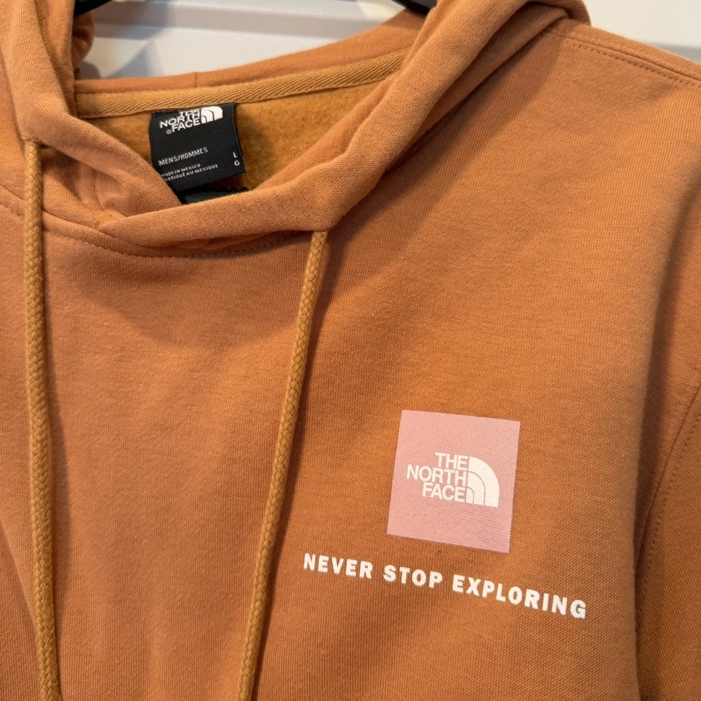 The North Face Men's Rust Hoodie with Chest Logo